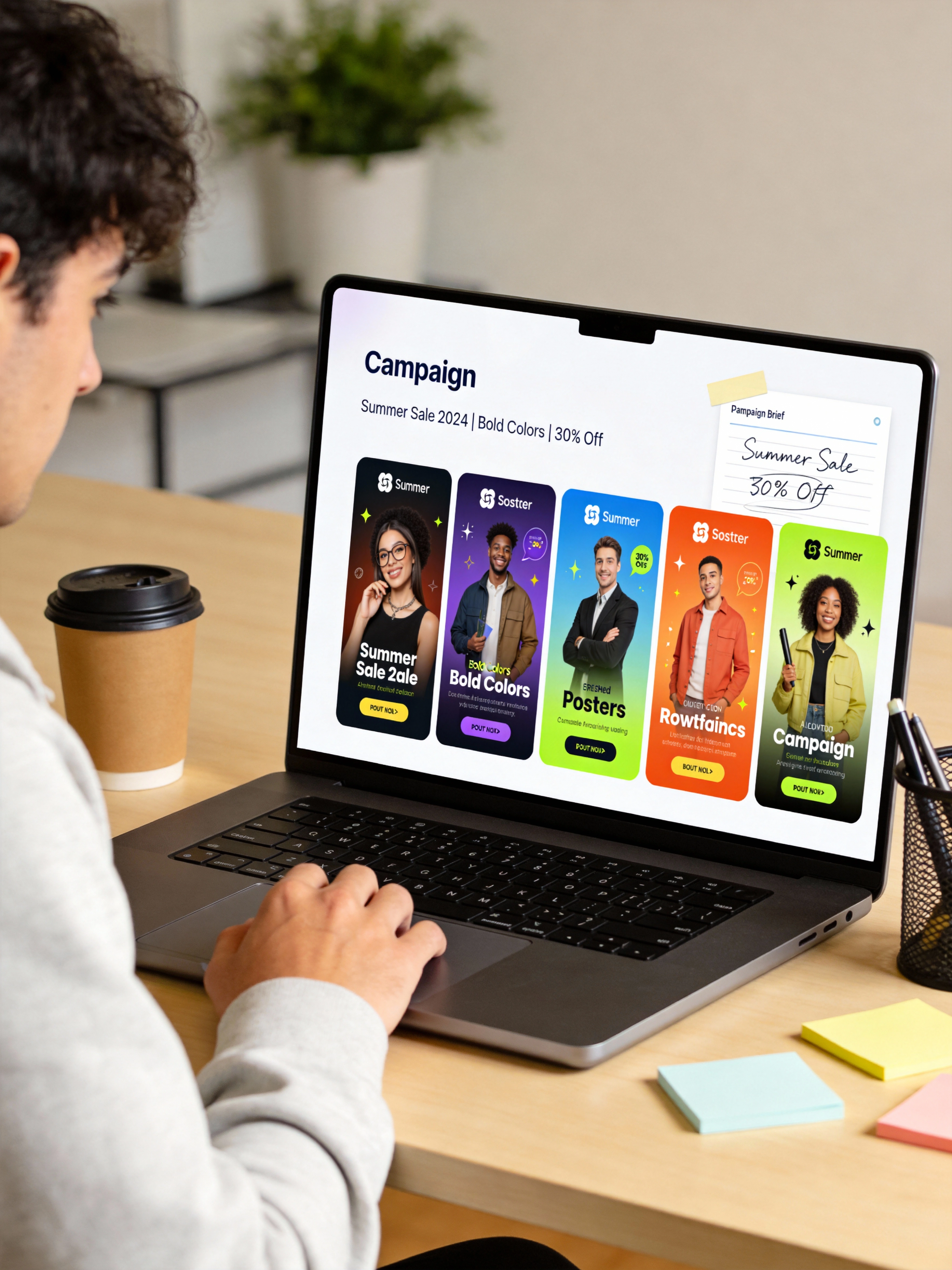 AI poster generator de WeShop AI