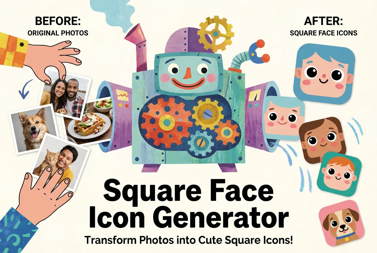 ai square face icon by weshop ai
